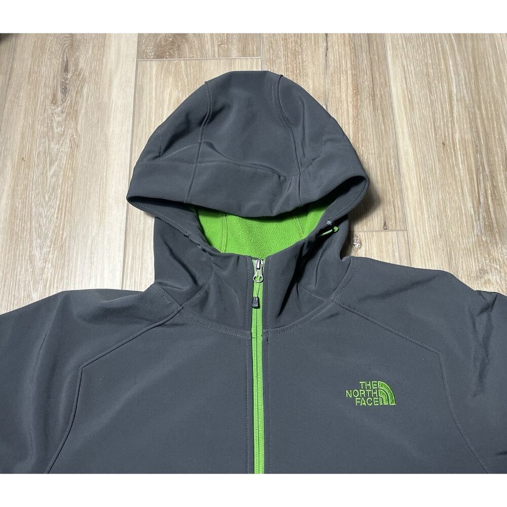 The North Face Soft Shell Hiking Fleece Lined Gray Jacket - Men Size XL - Picture 4 of 13